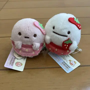 스미코구라시 테노리 봉제 인형 킷사 스미코 딸기 페어 2종 세트