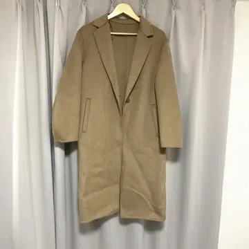 [ 새상품급 ] UNIQLO 베이지 체스터 코트 M