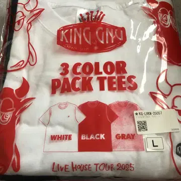 KING GNU 3 COLOR PACK TEES L 사이즈