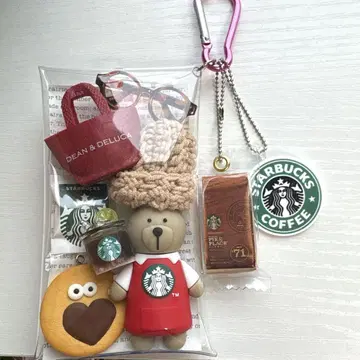 가챠 파우치 DEAN&DELUCA 곰돌이 카페