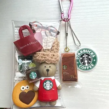 가챠 파우치 DEAN&DELUCA 곰돌이 카페