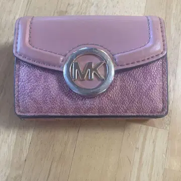 Michael Kors 핑크 3단 폴더형 지갑