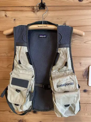 patagonia 낚시용 조끼 베이지