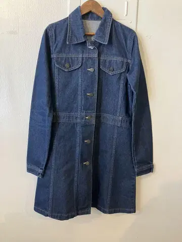 데님 롱 자켓 G used vintage