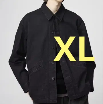 미개봉 새상품 유니클로 U 오버 사이즈 컬러 데님 자켓 XL 블랙