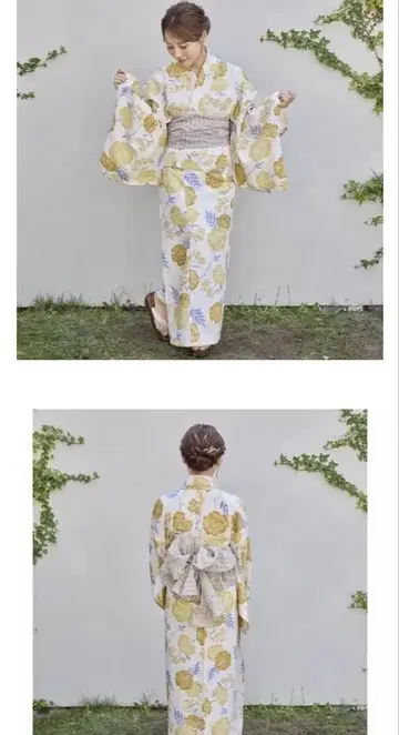 꽃무늬 세퍼레이트 유카타 154cm~168cm 새상품