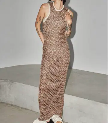 todayful Lowgauge HoneycombKnitdress