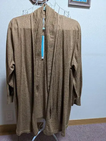 야크 혼합 긴팔 가디건 3L