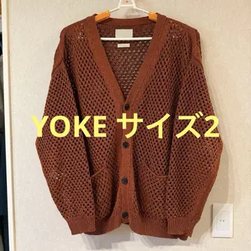 YOKE 메쉬 니트 가디건 사이즈 2