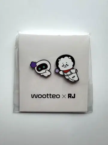BTS Jin woottee x RJ 핀 배지 2개 세트