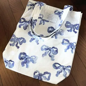 poppy 토트백 리본 아사기니뇨