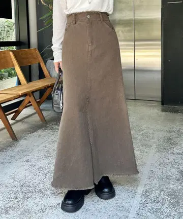 슬릿 머메이드 스커트