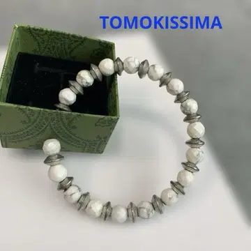 TOMOKISSIMA/토모키시마 화이트 마블 메탈 팔찌