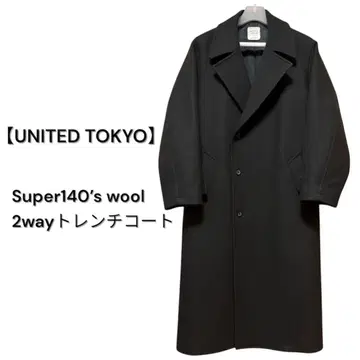 UNITED TOKYO 슈퍼 140S 체스터 코트