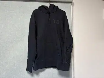 Y-3 블랙 후드 부착 후드티