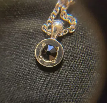 Paul Smith 오닉스 모티브 silver 목걸이
