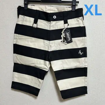 새상품 XL 스컬웍스 스트라이프 하프 팬츠