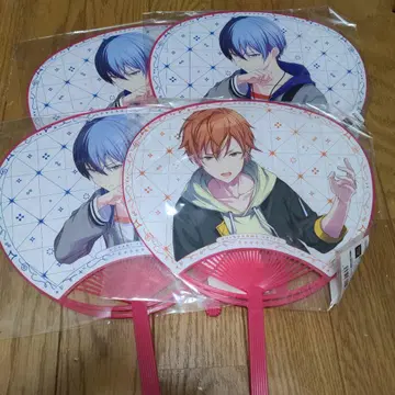 프로세카 시노노메 아키토 아오야기 토우야 하프 기념일 전시회 부채