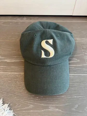 SATUR S 로고 야구 모자 그린