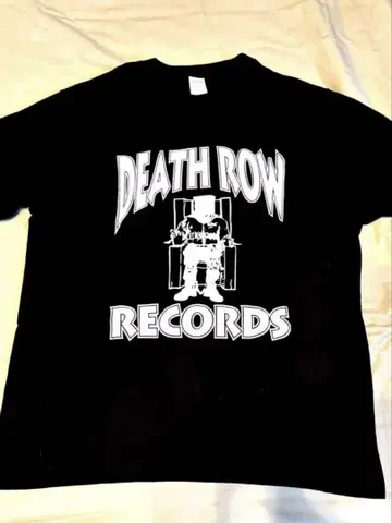 DEATH ROW RECORDS 블랙 L 사이즈 셔츠