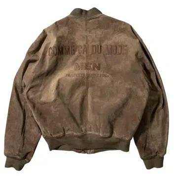 vintage real suede leather bomber jacket