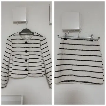 H&M 셋업 보더 자켓 스커트