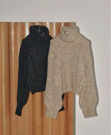 TODAYFUL 볼륨 터틀 니트