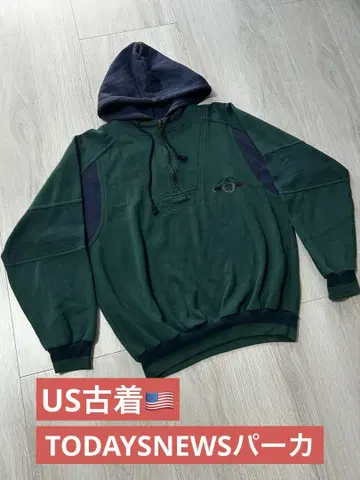 US 구제 의류 TODAYSNEWS 후드티