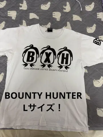 초레어 L!BOUNTY HUNTER 복각 펭귄 T셔츠 화이트