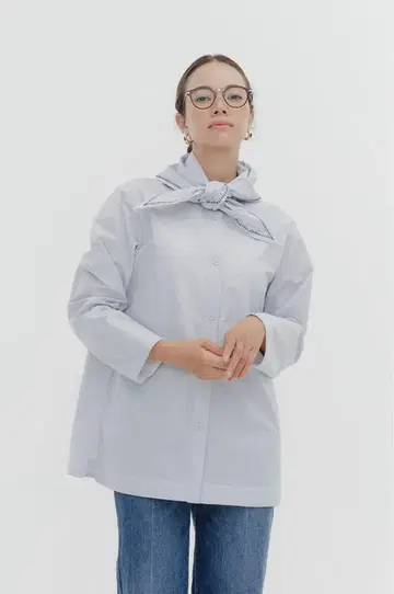 [미사용 새상품 택 포함] yori 세일러 리본 셔츠
