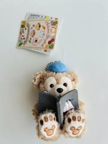 택 포함 미사용 가을 스토리북 더피 봉제 인형 스트랩