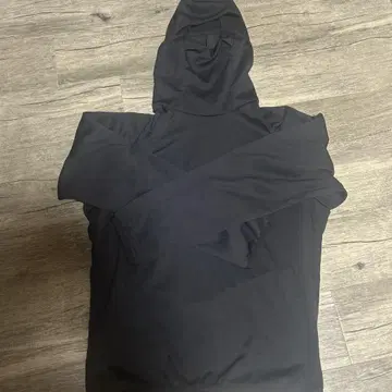 블랙 후드 부착 후드티 CCP