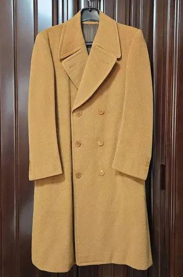 CARLTON 카멜 울 더블 브레스트 코트