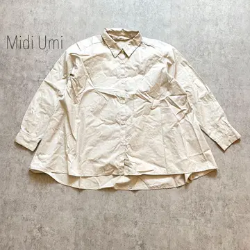 미디우미 Midi Umi A라인 코튼 긴팔 셔츠 오프