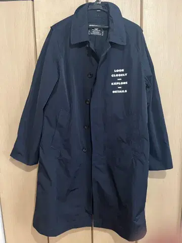 Denham balmacaan coat 사이즈 L 롱 나일론