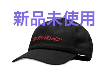 Sporty&Rich 디스코 햇 페이디드 블랙/레드