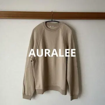 AURALEE 오라리 맨투맨 베이지