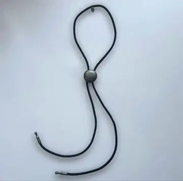 컨디션 최상 다케오 키쿠치 보로타이 루프 타이 실버 심플 올드