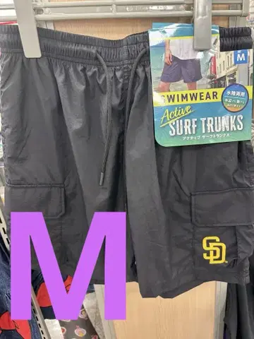 새상품 MLB 파드레스 팬츠 하프 팬츠 숏팬츠 수륙양용 블랙 M