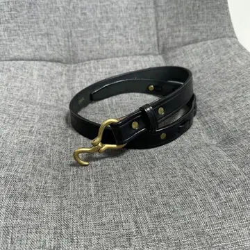 Tory Leather USA제 1인치 후크 버클 벨트 가죽