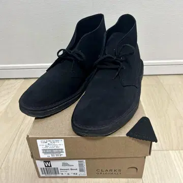 [상자 택 있음] 클락스 데저트 부츠 블랙 스웨이드