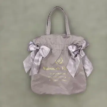 Maison de FLEUR 리본 포함 토트백 라벤더