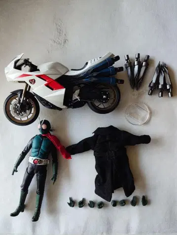 s.h.figuarts 신 가면라이더 & 사이클론 세트 일부 커스텀