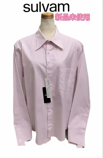 미사용 새상품 택 포함 sulvam 면 100% 블라우스 UNISEX