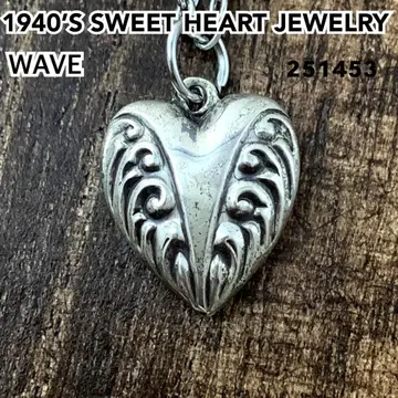 스위트하트 주얼리 WAVE 파도 실버 빈티지 목걸이 NAVY