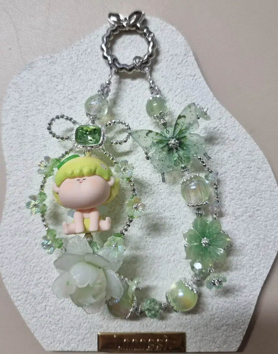 Genuine Figure Angel Keychain Beaded Keychain