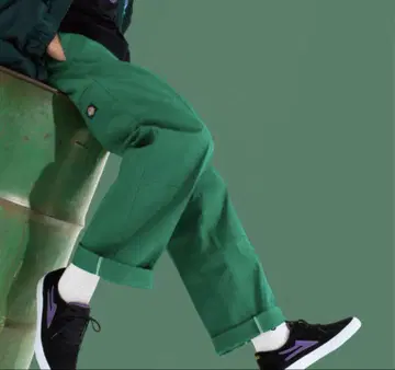 B [ 복각 ] 그린 디키즈 더블니 워크 팬츠 34 x 32