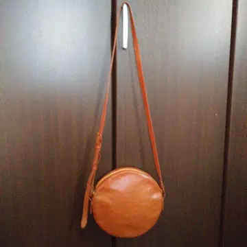 genten 브라운 라운드형 숄더백