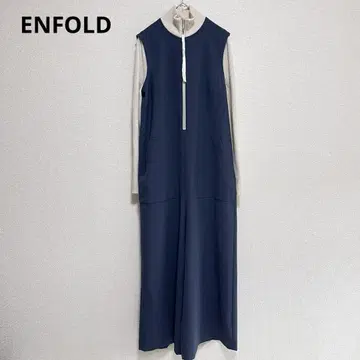 새상품급 엔폴드 이소재 니트 도킹 올인원 점프수트