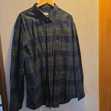 남성용 구제 의류 ORVIS 체크 셔츠 XXL